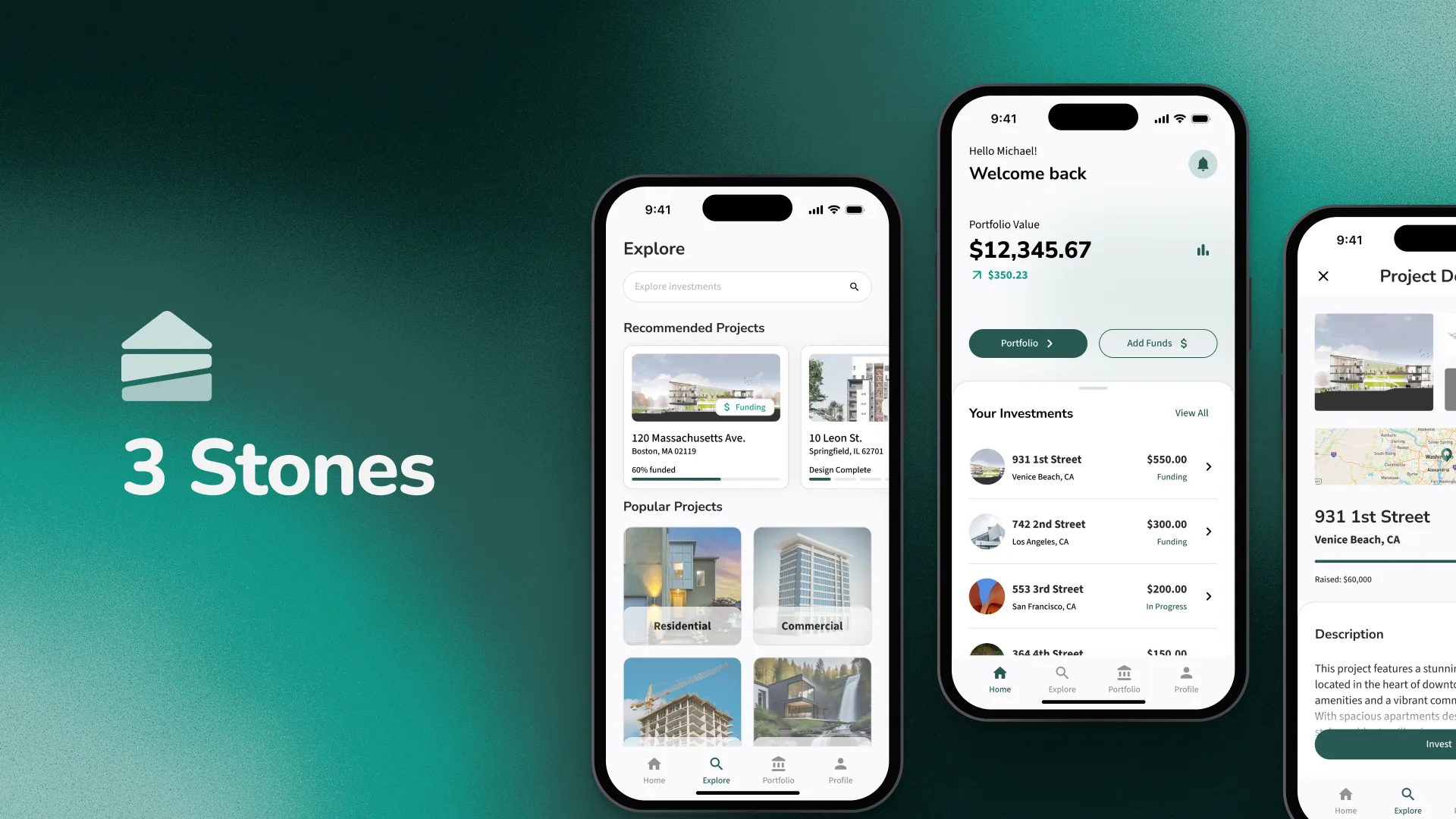 Three Stones, Real estate crowdfunding for everyday investors.