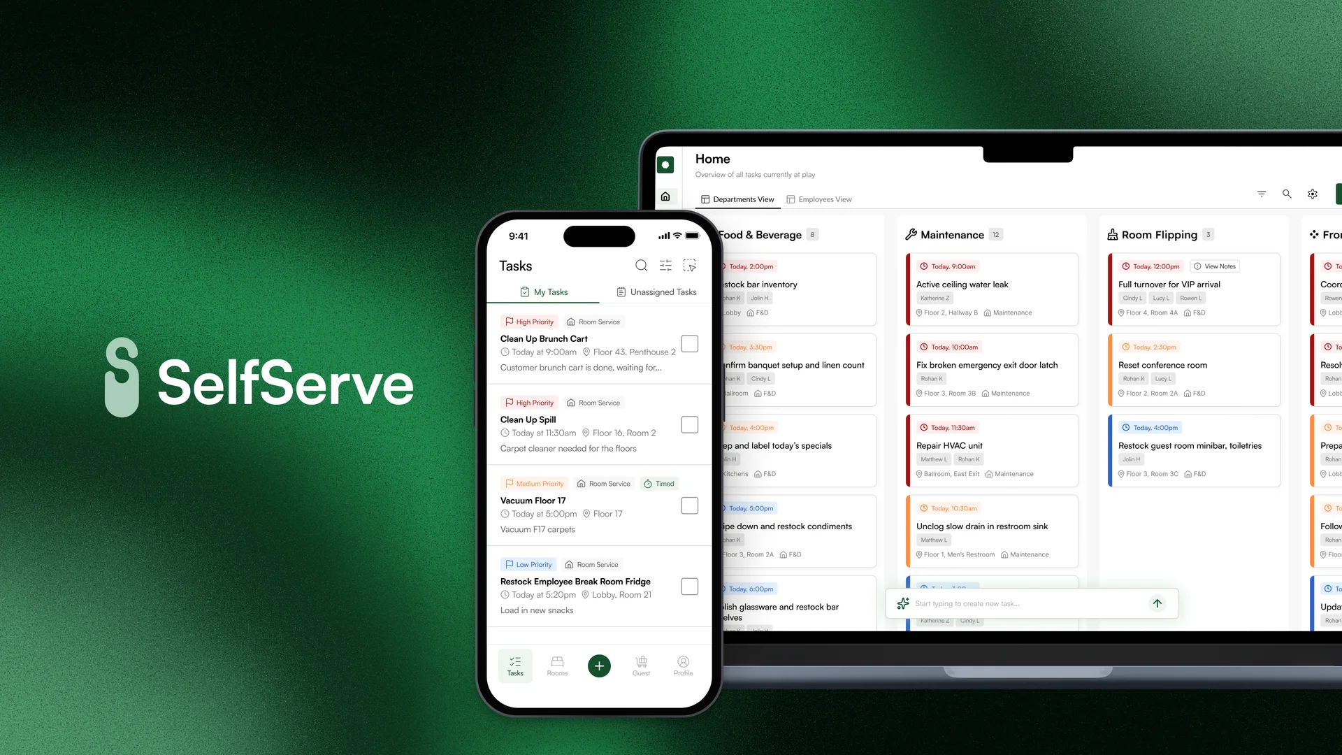 Selfserve, Jira for hotel operations.